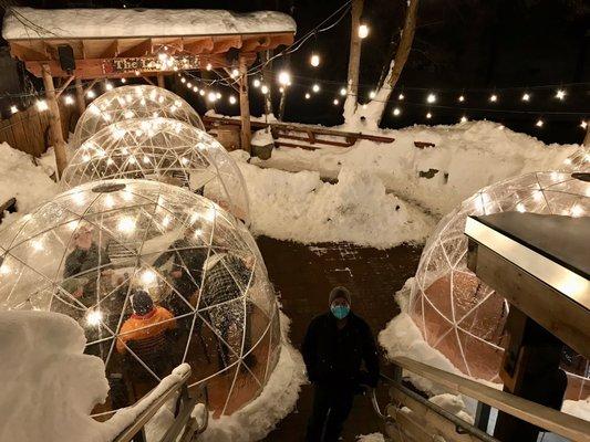 Geodome patio