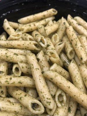 Pasta with nut free pesto. Soo good.