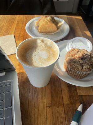 Honey lavender oat and muffins