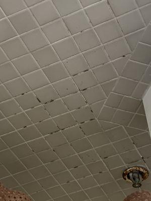 Moldy ceilings kinda make you regret spending your hard earned money here