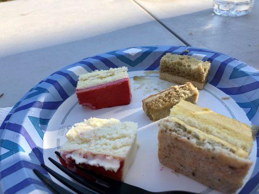 We divided desserts up, due to the virus. They were all amazing.