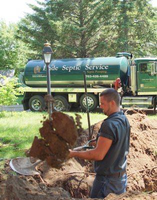 Repairing a septic system