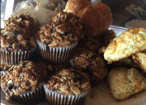 muffins, scones and pastries