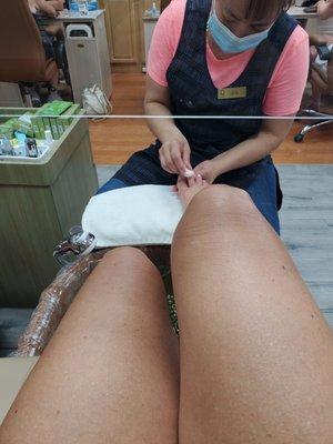 Always time for a pedicure!!!