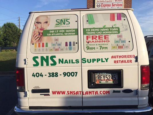 SNS Nail Supply - Car Wrap Design + Print + Installation