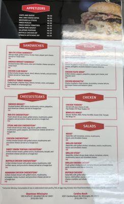 Menu 7/27/23