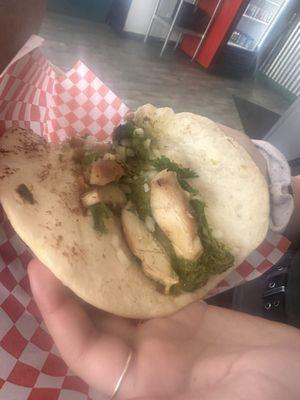 Chicken street taco