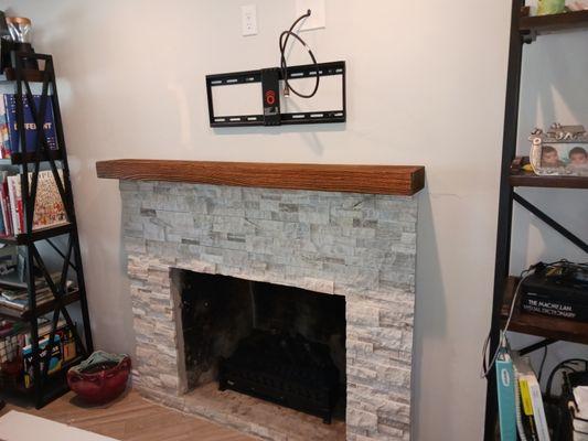 Fire place mantle