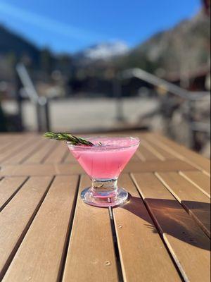 Beautiful Day for a Blueberry Rosemary Gimlet