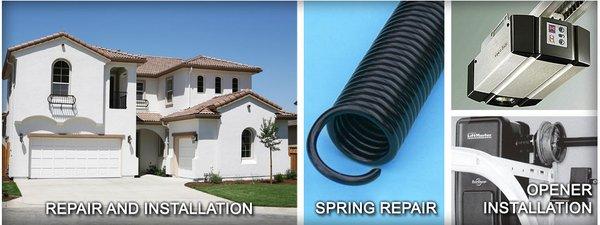 Garage door repair in Palm Desert Springs repair  Cable replacement on garage door repair