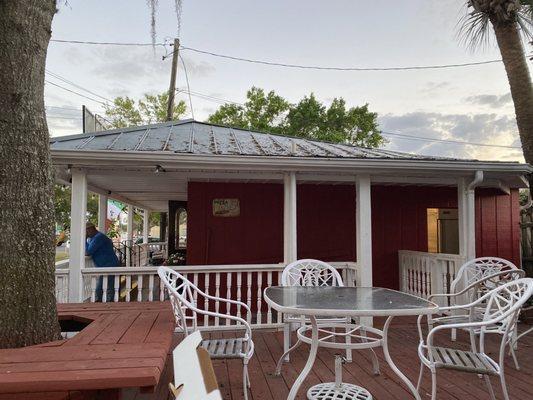 Outside dining