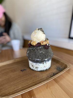 Black sesame bingsoo