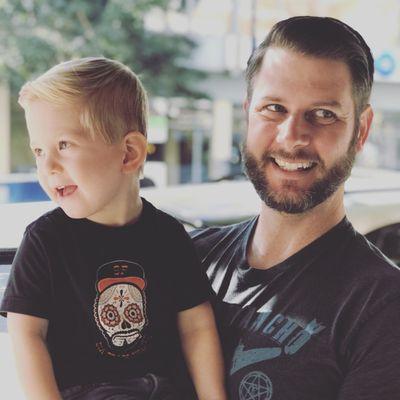 Father & son haircuts at The Shop