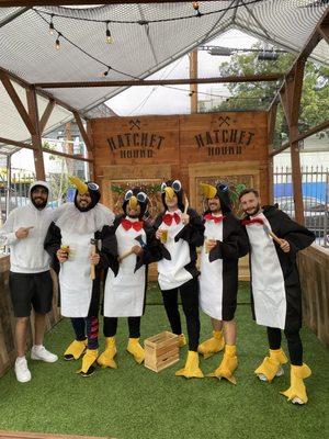 Penguin Bachelor Party at our Arts District Brewing location!