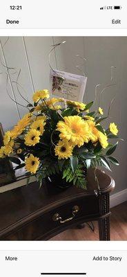 This is what was received. Daisies.