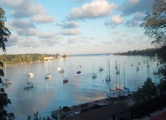 View of the Niagara River as it enters Lake Ontario is just steps away from our store and visible from our storefront!