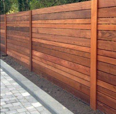 Wood fence