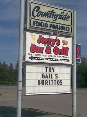 Gail is my stepmom/co-owner. I still haven't tried those burittos...