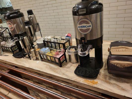 No one was wiping down the drink station, emptying the coffee trash can, etc.