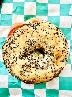 Saratoga Sandwich Company is a Bagel's best friend (this is a GLUTEN FREE BAGEL!!!)