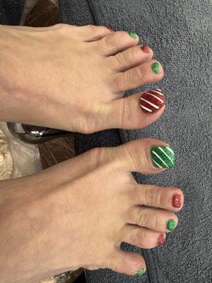 My Christmas toes