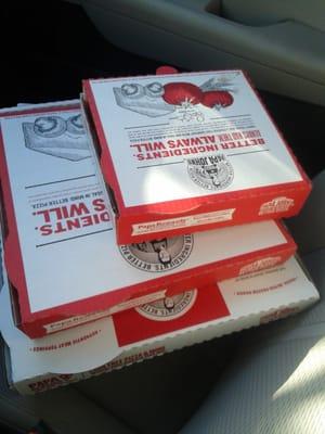 1 large 2 topping pizza 1 medium one topping pizza and pepperoni rolls for 2495