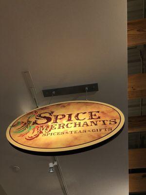 The Spice Merchants sign.