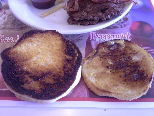 This is what steak n shake in farmington is serving up for lunch today. Anyone for a wonderful burnt burger??