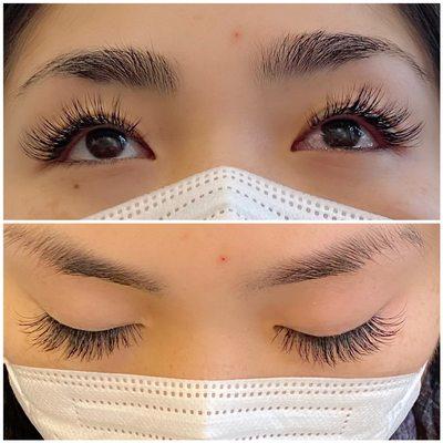 Single lash extensions 
C curl & 12-14mm