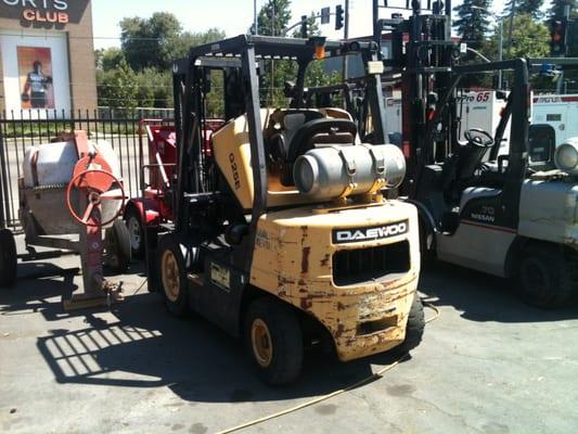 Various Forklifts