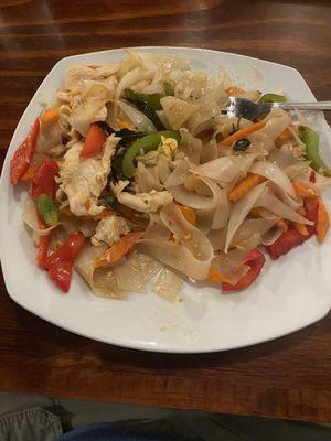 Drunken Noodles with chicken