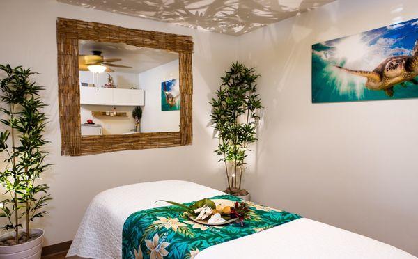 Our calming massage room