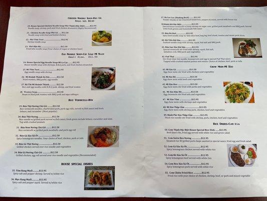 Menu back march 23'