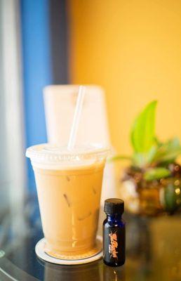 Pair your daily kratom dose with a kick of caffeine in the latest drink to surge up your mornings.  Try it with a splash of French Vanilla.