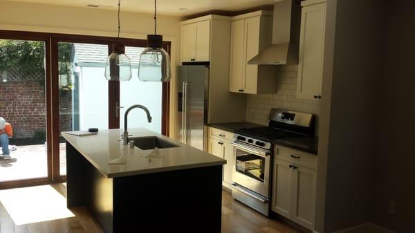 residential kitchen and bathroom remodel.