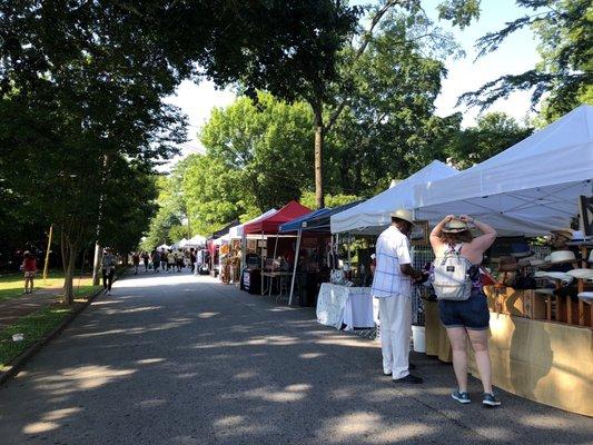 Local artist booths.