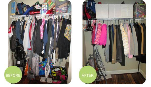 Before/After: Closet