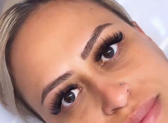 Summer ready lashes and brows