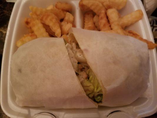 chicken caesar wrap