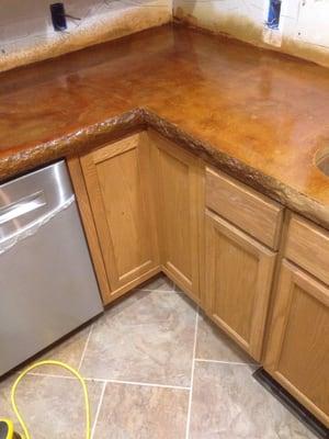 Concrete countertops