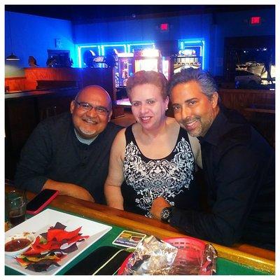 Marco, Vanessa & Eddie...Hanging out at Sal's..5/19/2018