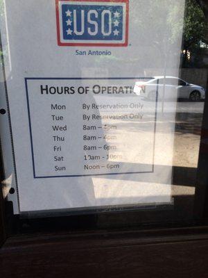 New hours