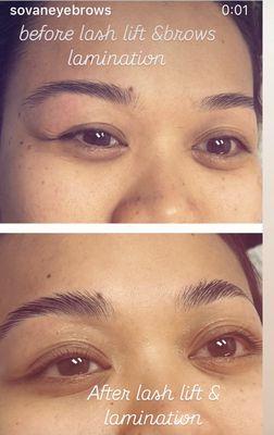 elevate your looks with brows threading lamination and lash lift.