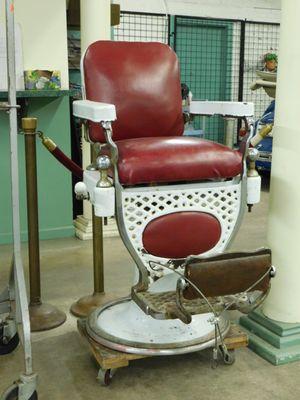 Porcelain barber chair auction Sunday, May 6th!