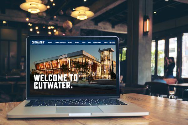 Customized website development for Cutwater Spirits