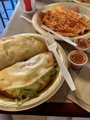 Tacos and cheese enchiladas ugh makes me hungry again just looking at them!