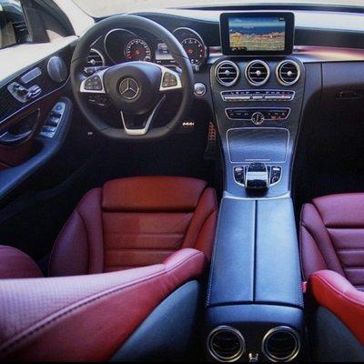 AMG Cranberry Red interior