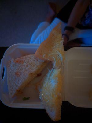 Grilled Pineapple jam and cheese sandwich