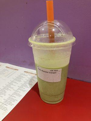 Kale smoothie L $8.50  Pineapple, coconut, banana, spinach, kale