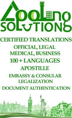 Translation and document legalization agency, Brooklyn, NY.